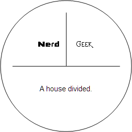 Nerd/Geek / A house divided.